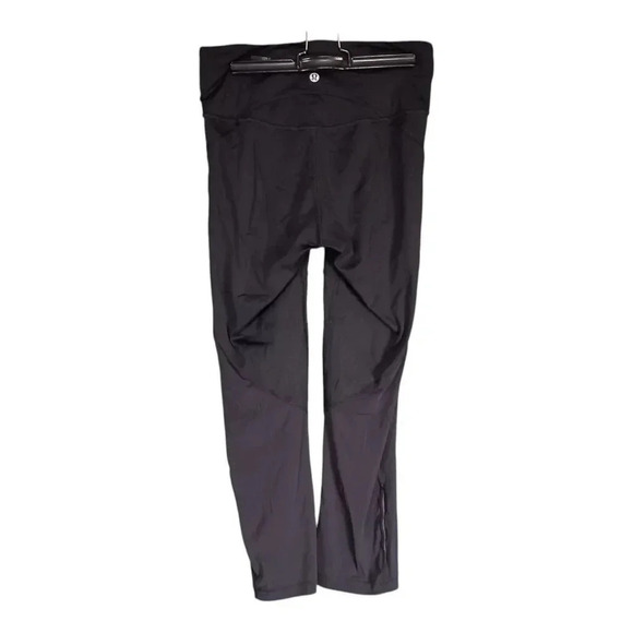 Lululemon Hot Pursuit HR Crop Tight  21" Leggings Black LW6AYXS Women's 6 - Picture 2 of 5